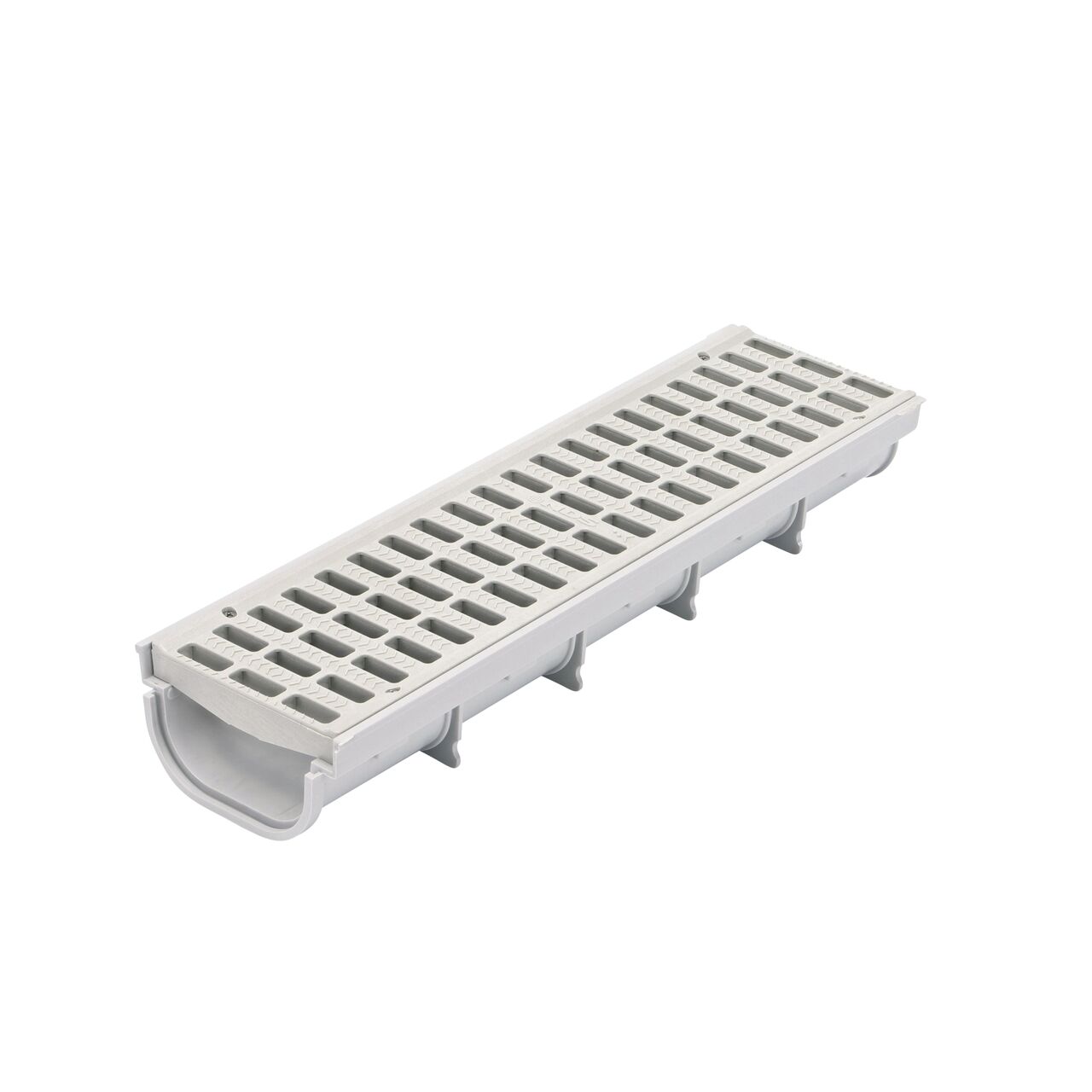 One NDS 5 in. Pro Series Channel Drain Grates made of Plastic fits on one 5 in. Pro Series Channel Drain Shallow Profile (NDS 820, NDS 814)