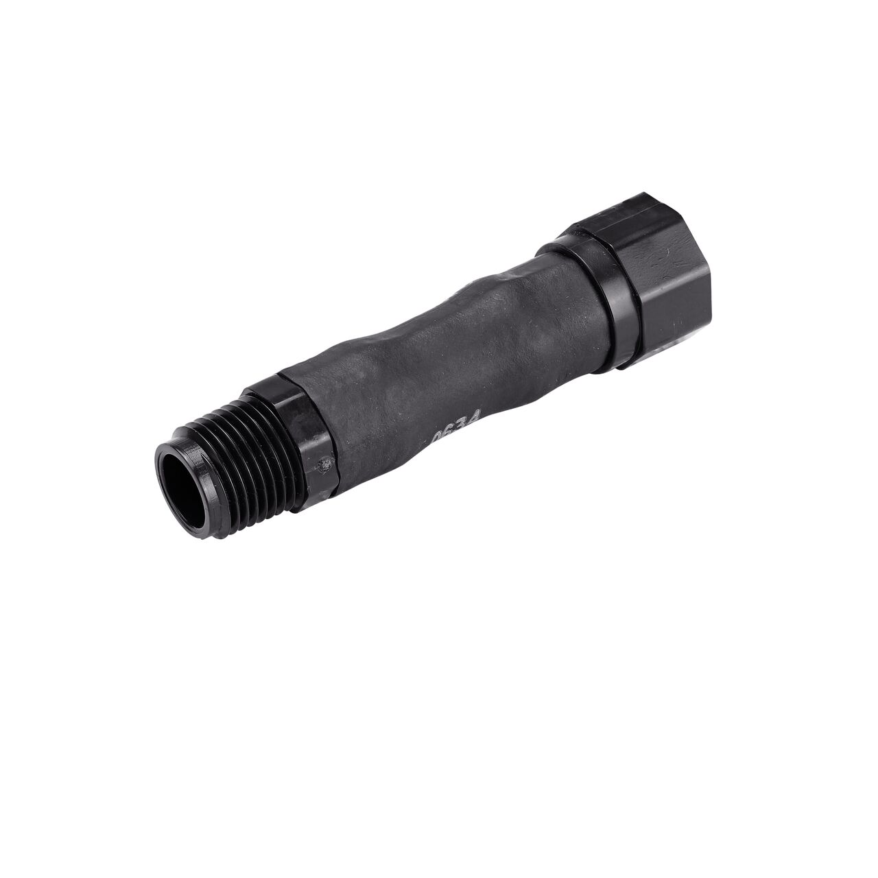 The NDS 1/2 in. IPS MPT X FPT Flexible Riser provides a connection point between irrigation line and landscape watering devices above ground surface for effective water distribution (NDS FR-0500-4F)