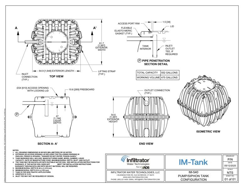 IM-540 Standard Detail