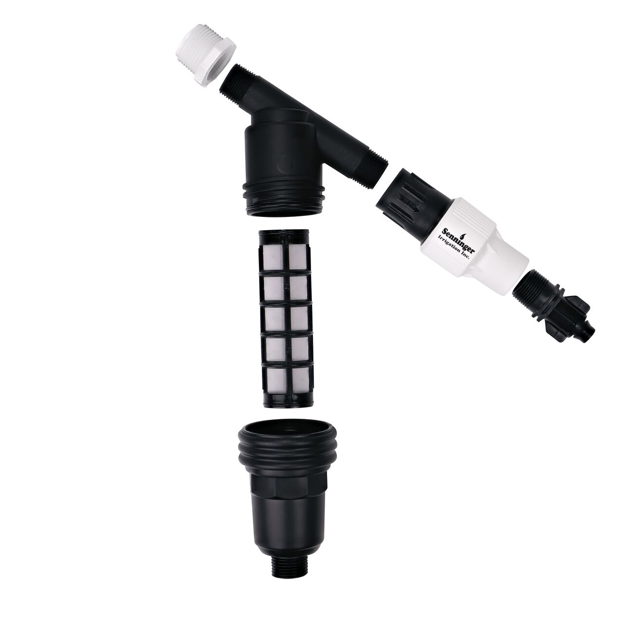 Dissassembled view of the NDS Drip Zone Kit with Reducing Bushing (NDS DZK 700/710)
