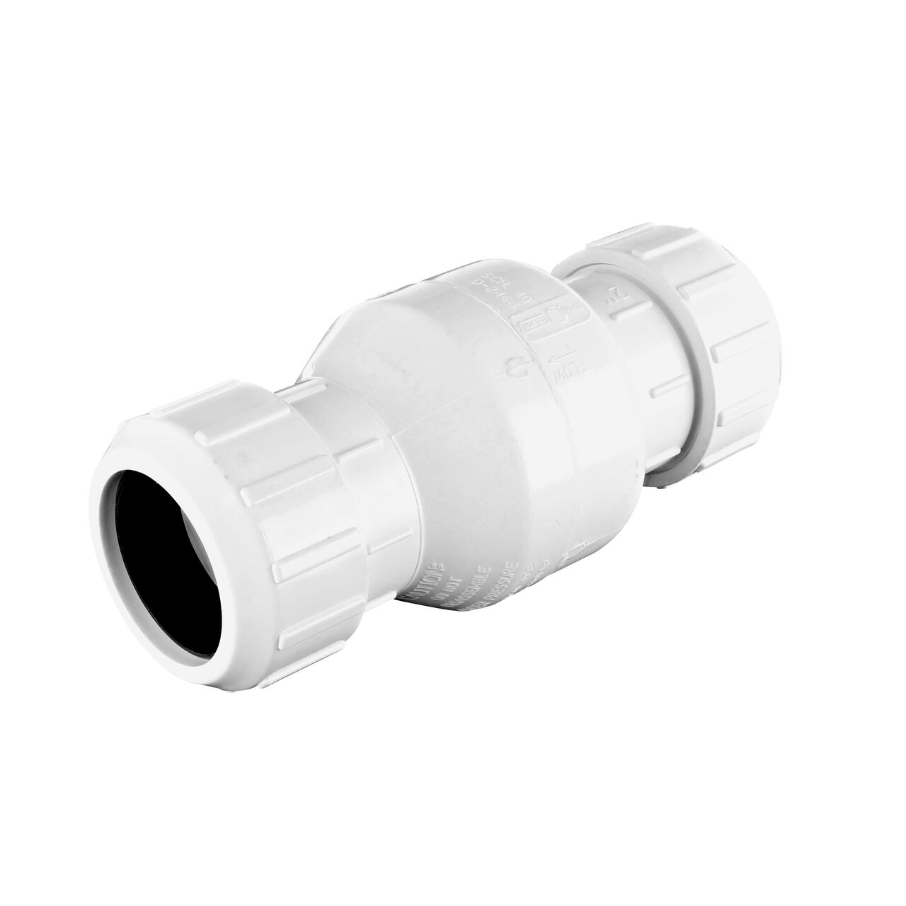 NDS White 2 in. PVC Compression Swing Check Valve (NDS 1500-20)