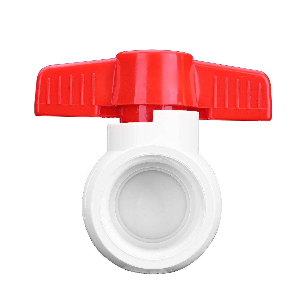 NDS 1-1/4 in. PVC IPS Ball Valve have a handle to easily rotate the ball and close off pipelines which is perfect for pool and spa, irrigation, and plumbing installations (NDS E1320-12)