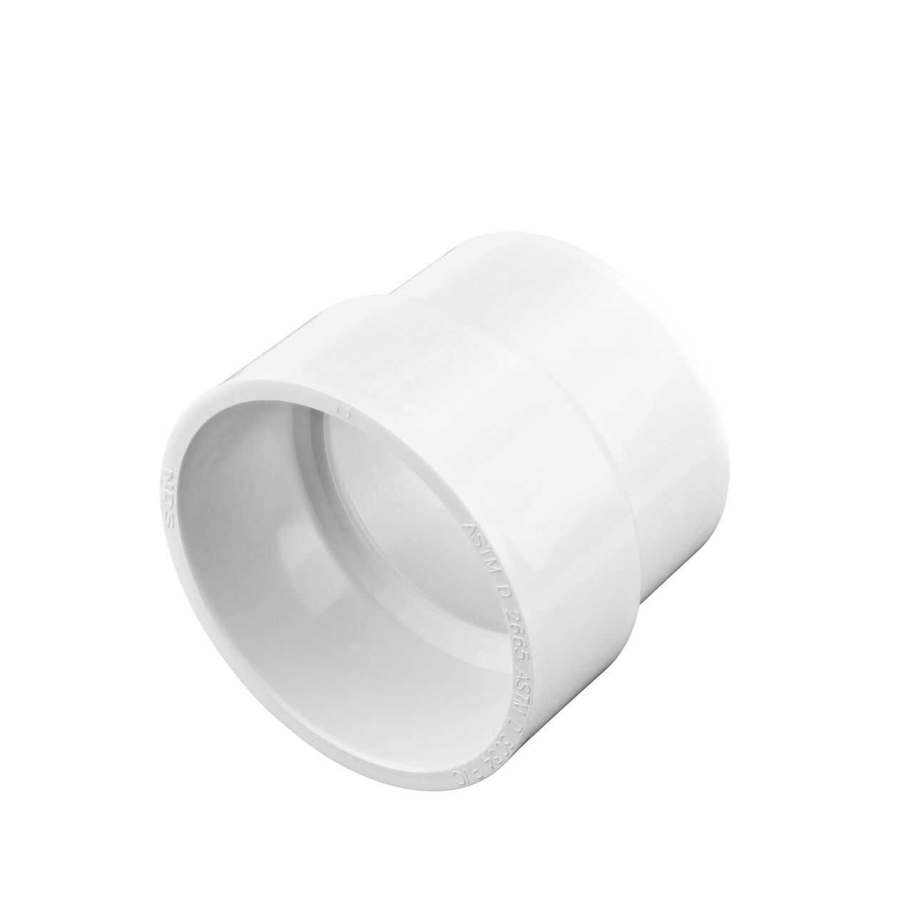 NDS PVC Adapter, connects 3 in. Sewer and Drain pipe to 3 in. DWV pipe, Hub X Hub connection (NDS 3P15*, NDS 3P15, NDS L3P15)
