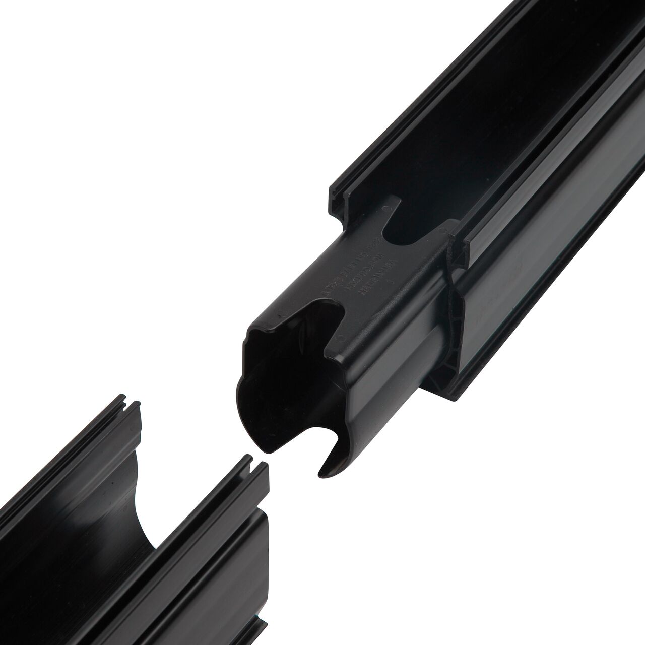 Step 2 for how to assemble two NDS Slim Channel™ Drain (NDS 9206SKITRTL, NDS 9206GKITRTL, NDS 9206SKIT, NDS 9206GKIT, NDS 9206, NDS 9209) using the Slim Channel™ Drain Coupling (NDS 9248)