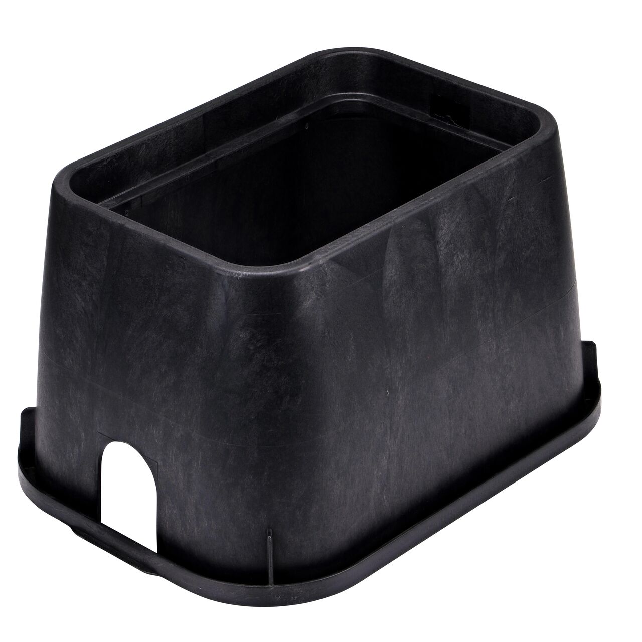 View of the NDS Black 14 in. X 19 in. Rectangular Valve Box (NDS 113BCW)