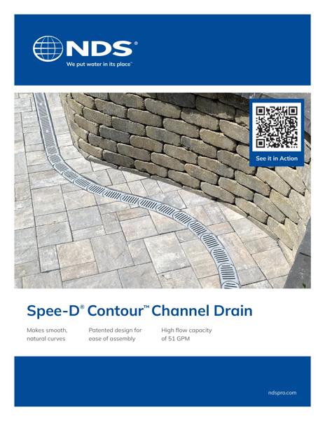 NDS Spee-D® Contour™ Channel Drain Brochure