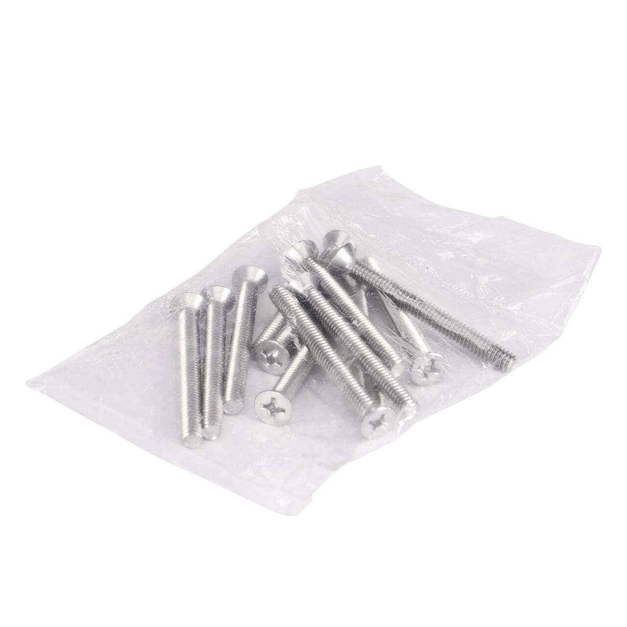 The longer length stainless steel 1/4 in. Phillips Flat Head Screw (NDS DS-225) comes packaged in a bag of 12