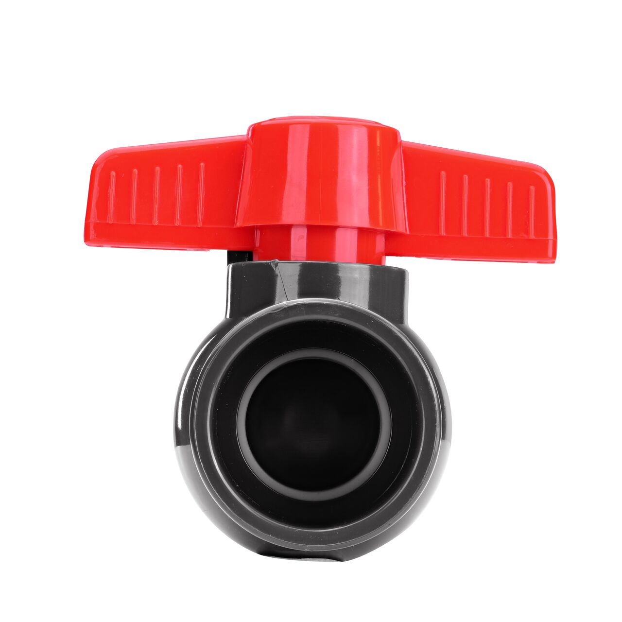 NDS 1-1/4 in. PVC IPS Ball Valve has a handle to easily rotate the ball and close off pipelines which is perfect for pool and spa, irrigation, and plumbing installations (NDS E1610-12)