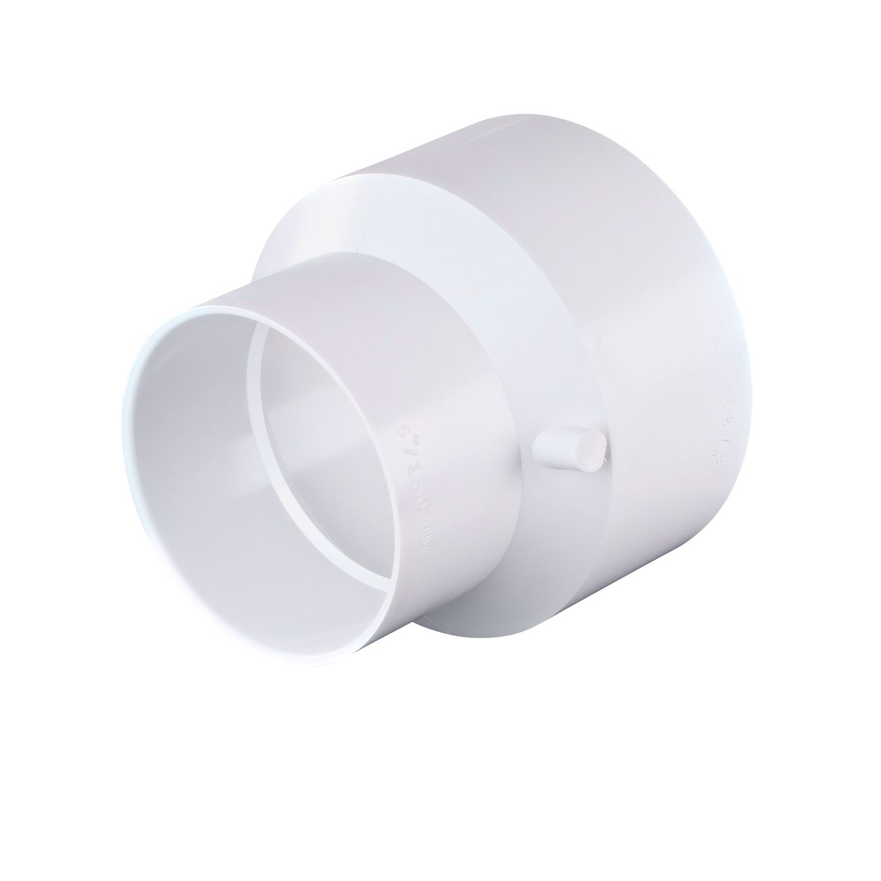 The PVC increaser/reducer coupling, connects 6 in. S&D pipe to 8 in. S&D pipe, Hub X Hub connection (NDS 8P07)