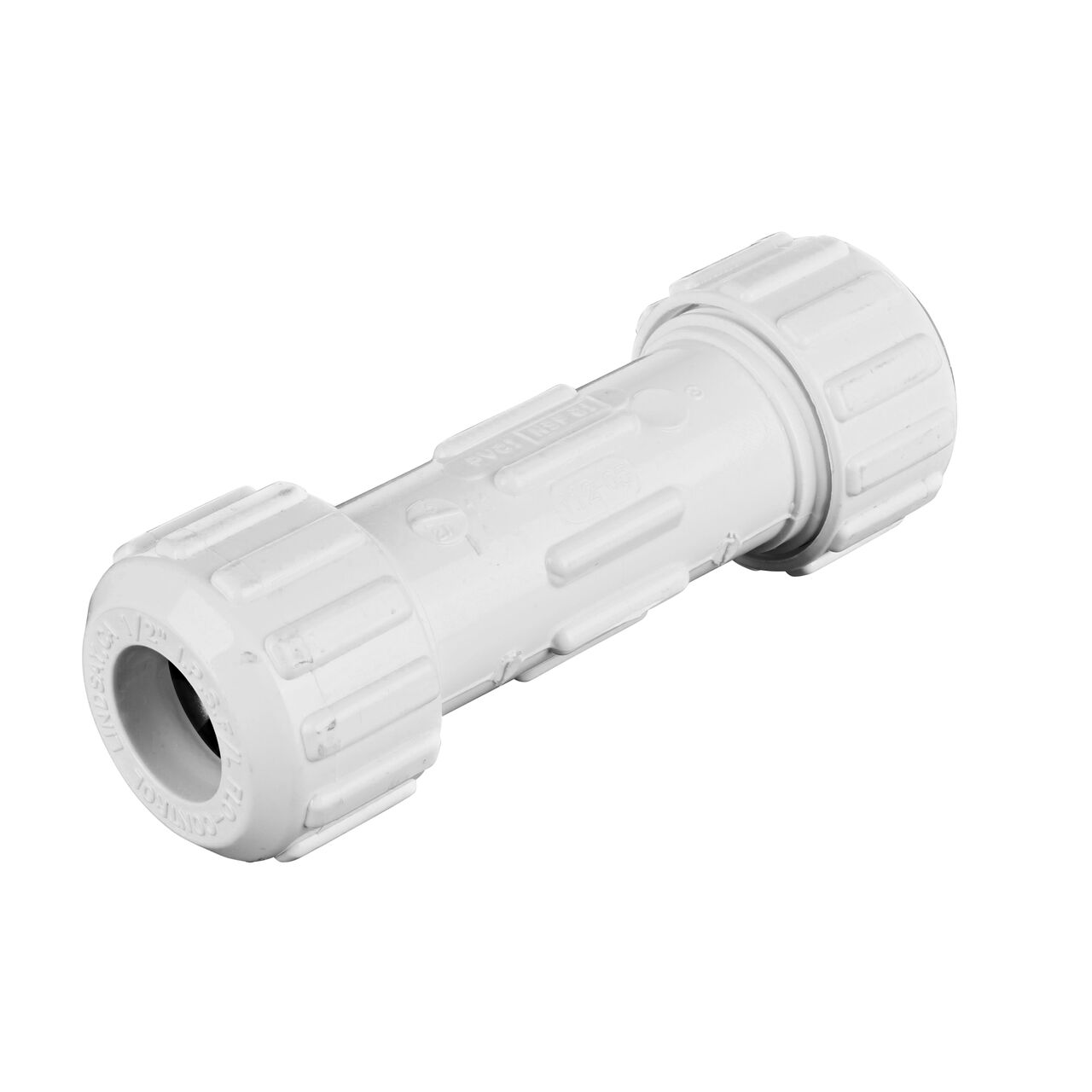 NDS 1/2 in. Flo Lock PVC Gripper Coupling (NDS 112-05) has two compression ends that creates a leak-resistant connection to IPS pipe