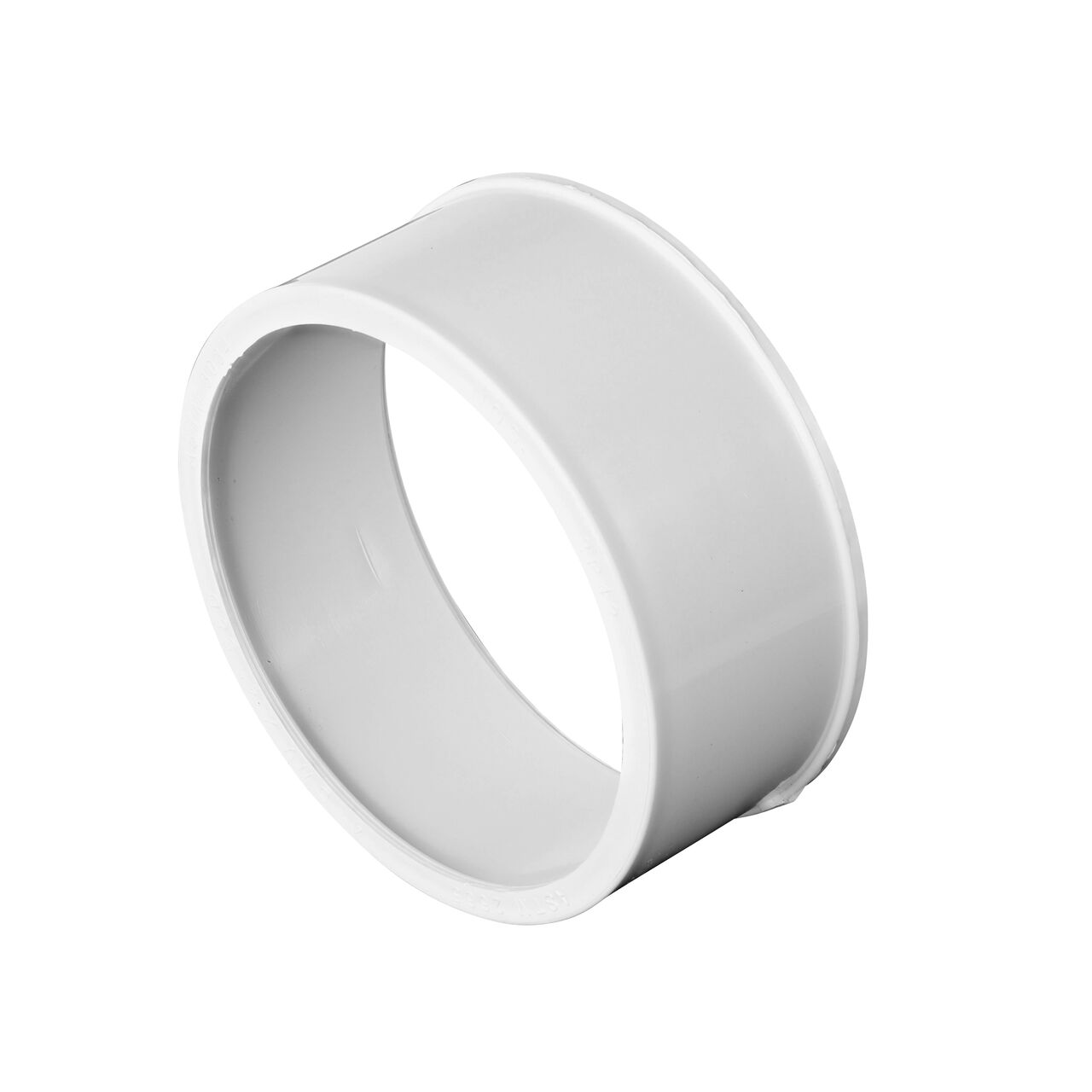 The NDS 4 in. PVC S&D Adapter Bushing connects DWV/SCH40 Fitting Spt to S&D Hub (NDS 2P42)