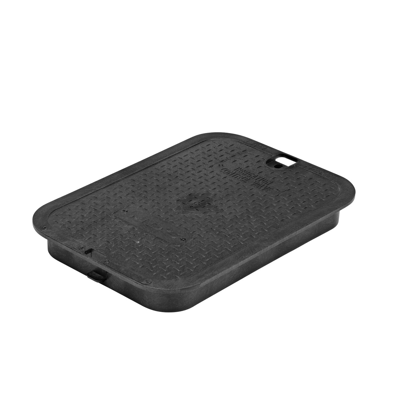 This NDS 14 X 19 in. Rectangular Standard Series Valve Box Cover is a Black Cover with Irrigation Control Valve markings on the lid (NDS 113CB) and fits NDS standard series 14 X 19 in. valve boxes