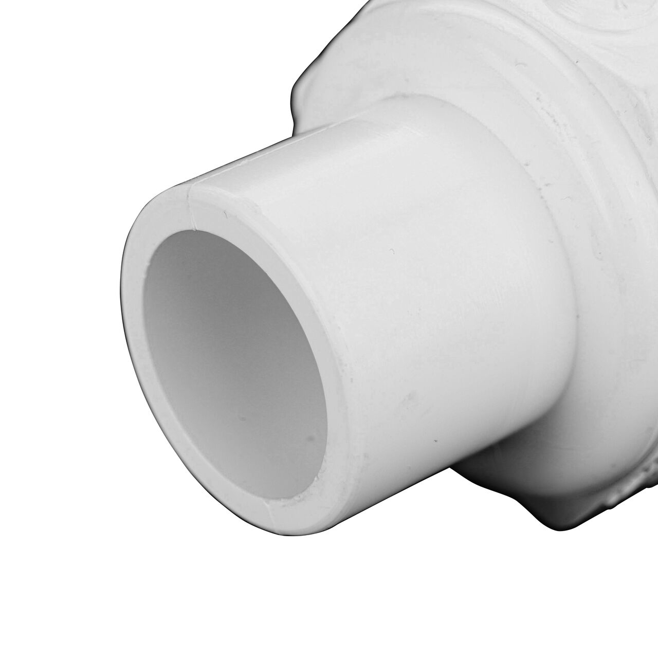 Closeup of the Spigot connection end on the NDS 3/4 in. IPS Spigot to 1 in. SDR-9 CTS Flo-Lock™ Gripper Adapter (NDS 733-71)