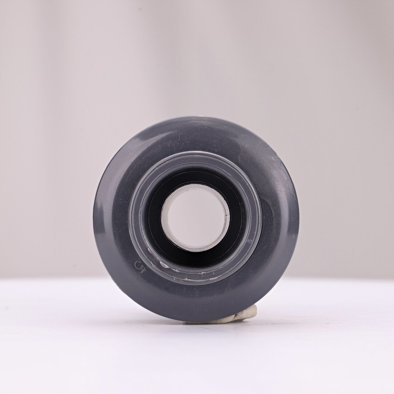 The inside of the NDS 3/4 in. PVC Union which allows water to flow through while preventing leaks and made of durable PVC plastic (NDS U-0750-SM)
