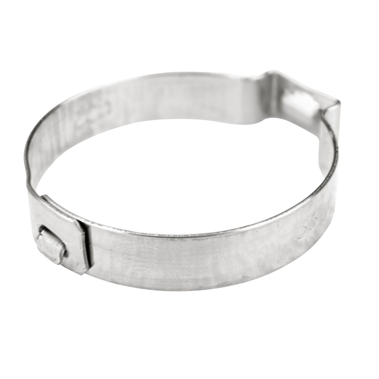 The NDS 331R Stainless Steel Pinch Clamp (NDS NC-155000-020) secures hoses and pipes together and provides a leak and corrosion-resistant connection point