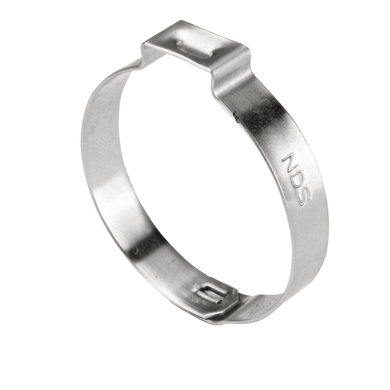 The NDS 346R Stainless Steel Pinch Clamp (NDS NC-155000-021) has a mechanical interlock to keep it securely closed in irrigation or water supply systems