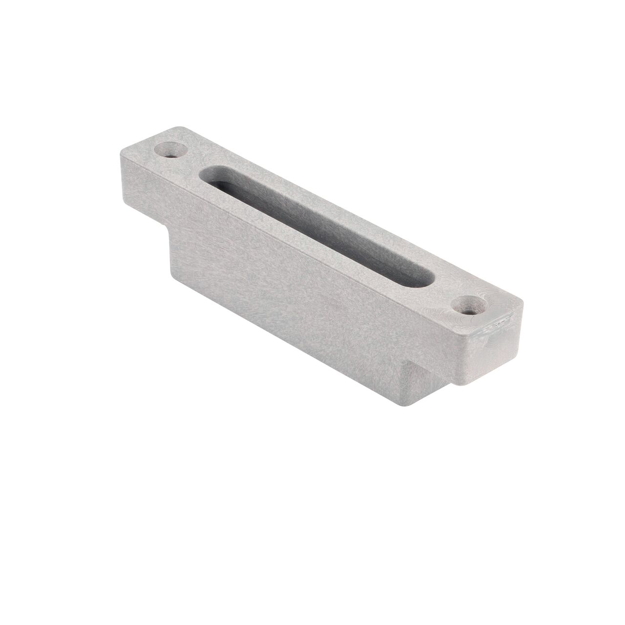 The Dark Gray Slotted Plastic Dura Slope™ Channel Drain EZ-Track™ Radius Coupling Grate (NDS DS-661MG) fits on any Dura Slope Channel Drain EZ-Track Radius Coupling