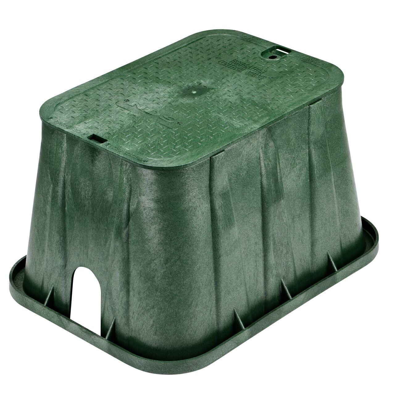 The NDS 14 in. X 19 in. Rectangular Pro-Spec™ Valve Box and Cover comes with a black box and black recycled water cover (NDS 314BC)