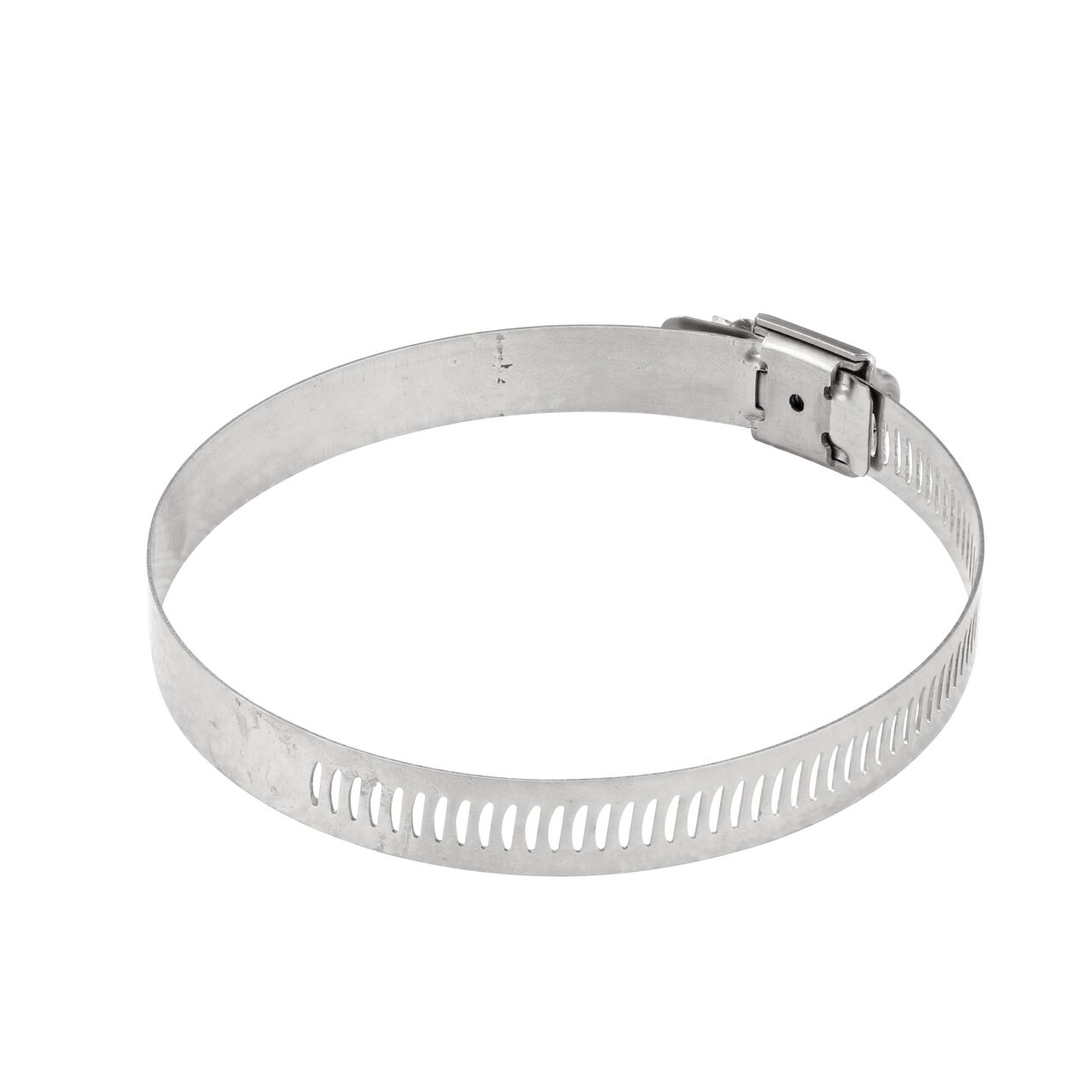The NDS SAE 56 Worm Drive Hose Clamp with Aero Seal 1/2 in. band width (NDS 64056H) has arcial perforated slots in band for added strength and smoother engagement