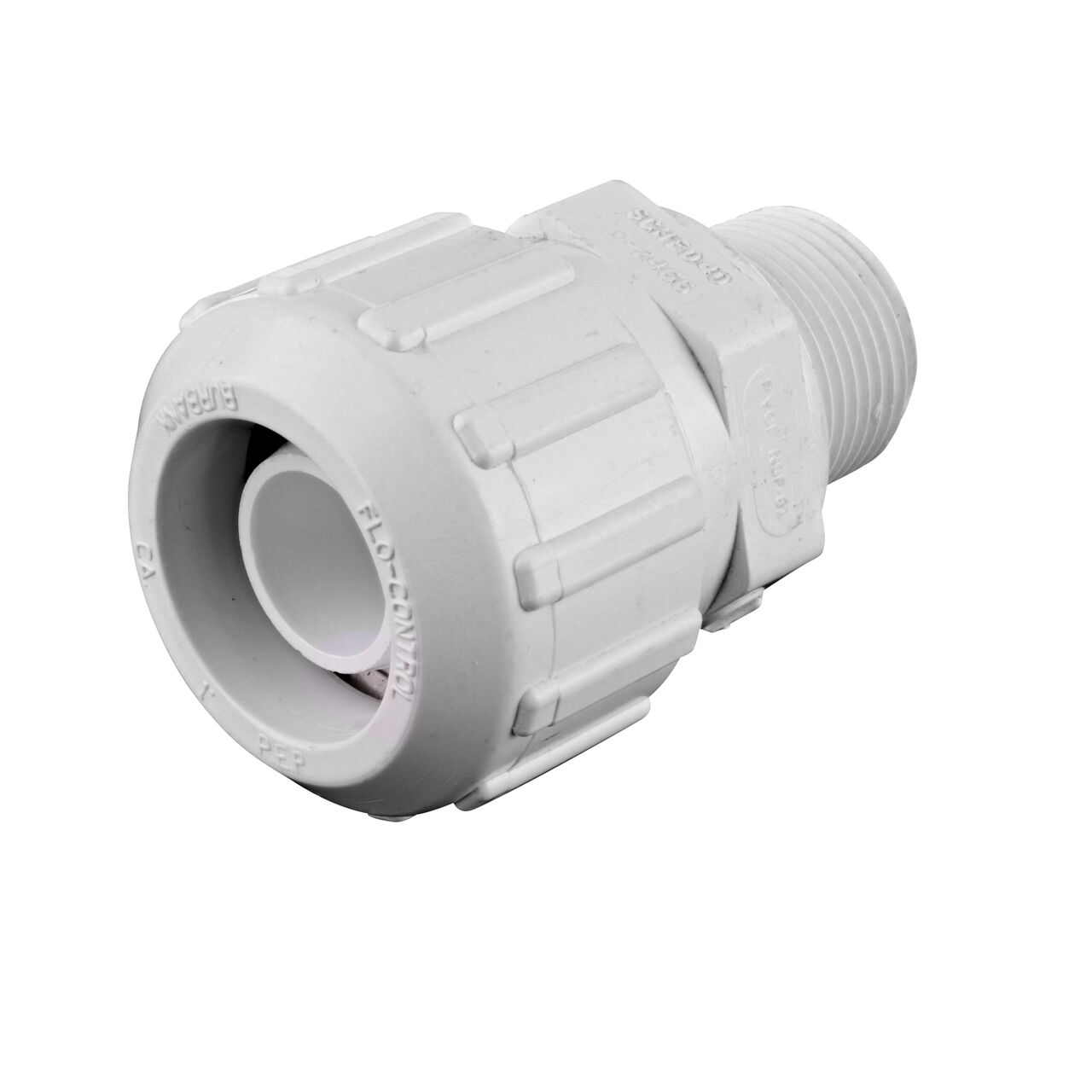 The NDS 1 in. Flo Lock Gripper Adapter provides a leak-resistant connection between PE pipe and PE FPT pipe end (NDS 830-10)