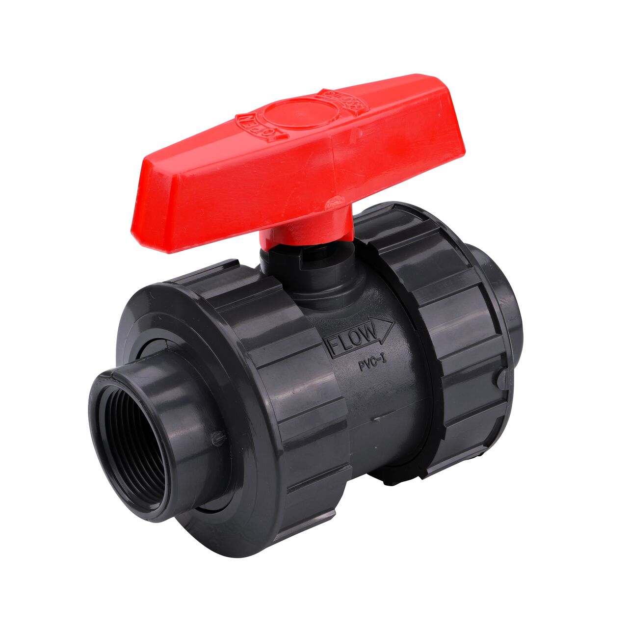 Form a shut off point in your pipeline that’s serviceable using the 1-1/4 in. PVC Slip & Threaded True Union Ball Valve (NDS BTU-1250-E)