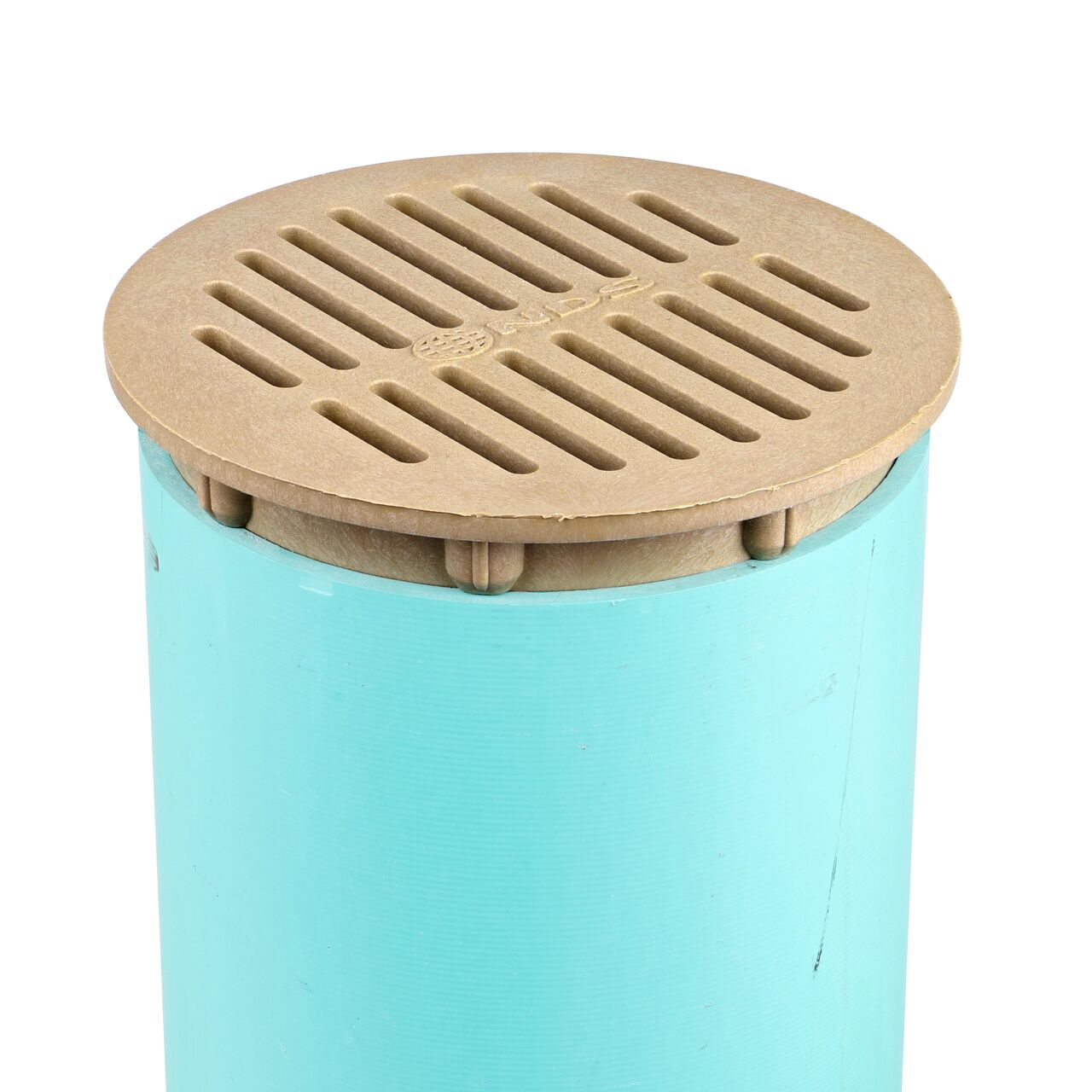 NDS 6 in. Round Sand Grate installed on 6 in. Sewer and Drain Pipe (NDS 60S, NDS H60S)