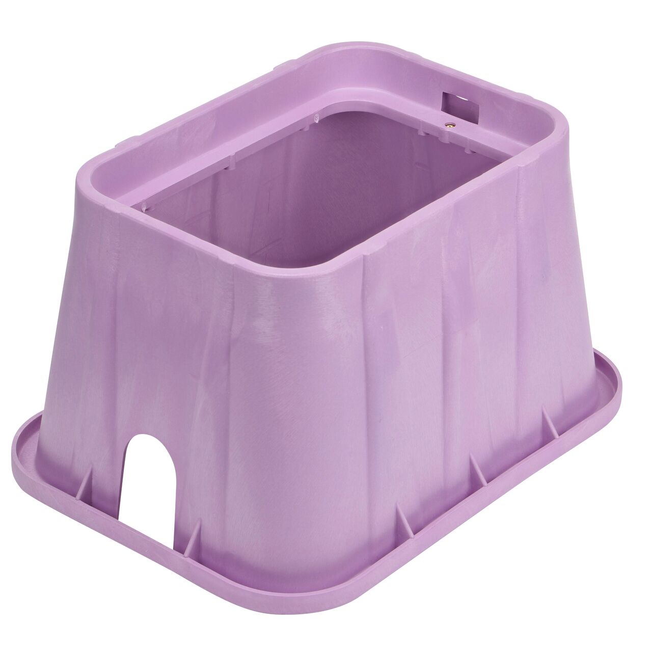 View of the Purple 14 in. X 19 in. Rectangular Valve Box which conceals and protects irrigation components(NDS 314PBCR)