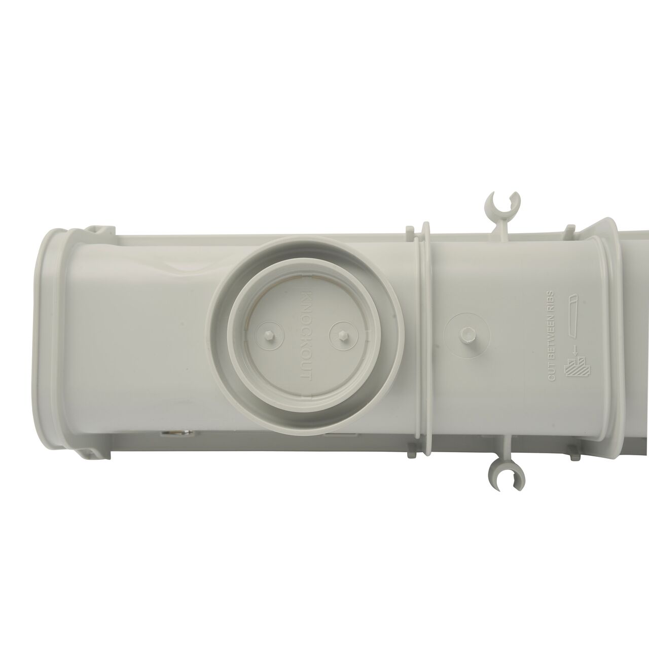 NDS 5 in. Pro Series Channel Drain features an integrated bottom outlet that connects to 3 in. & 4 in. Sewer and Drain Fittings (NDS 864G*, NDS M864G, NDS 864GMTL, NDS 800)