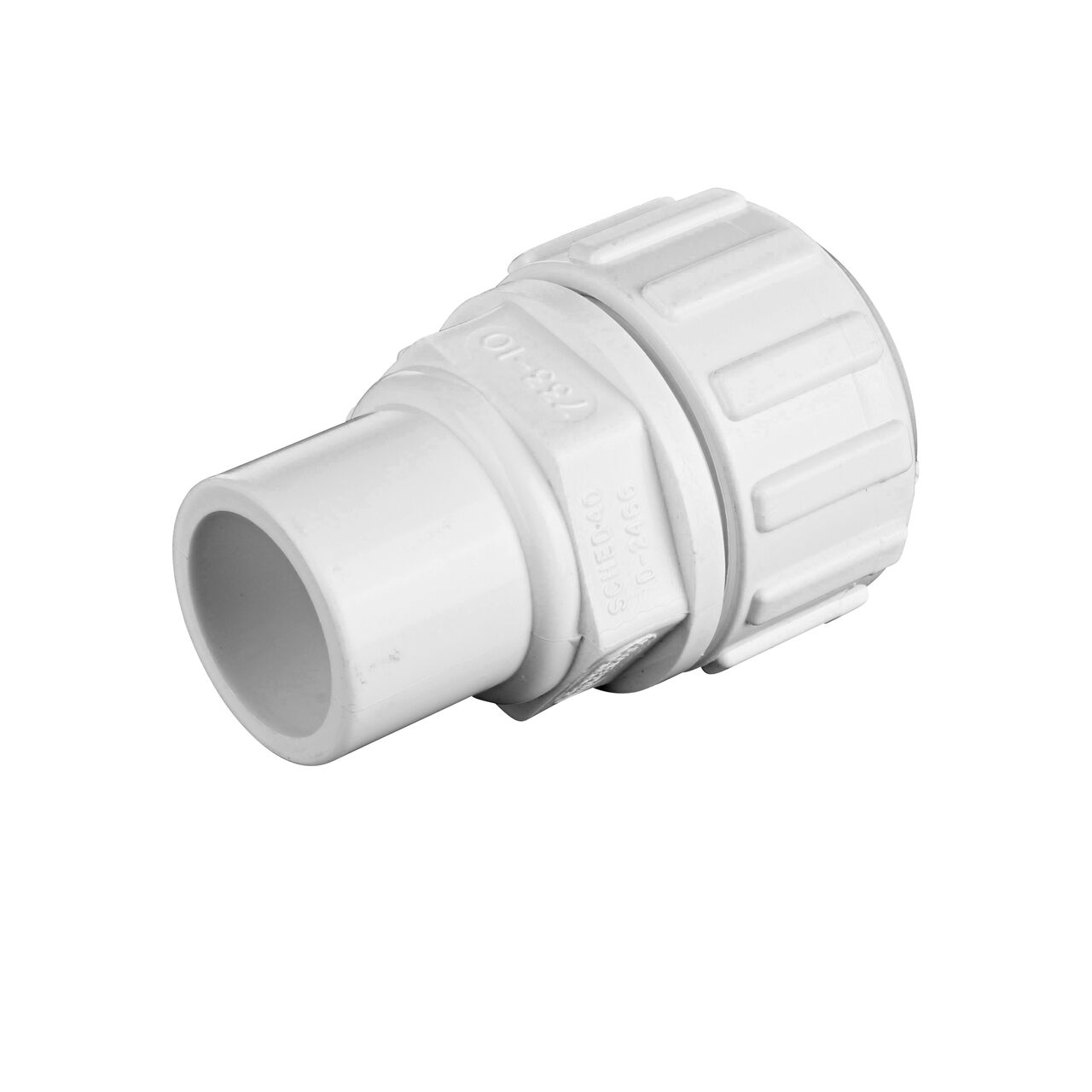 Threaded FPT connection end on the NDS 1 in. IPS Spigot X SDR-9 CTS Flo-Lock™ Gripper Adapter (NDS 733-10)