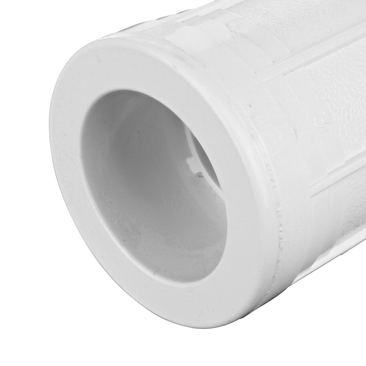 Closeup view of the 1 inch slip end with Patented Grip-Lock technology and Easy-Grip handle on the Pro-Span 1 in. Expansion Repair Coupling (118-10)