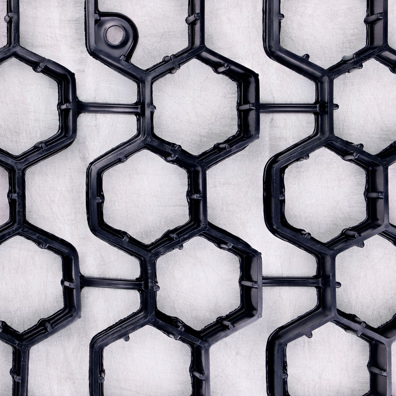 Top Down View of the Black NDS EZ Roll® Gravel Pavers (NDS GP4X150)