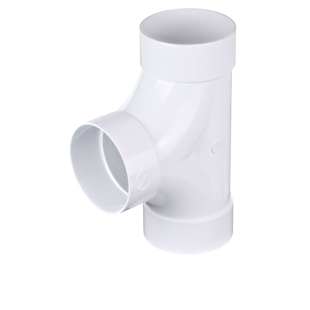 The 4 in. PVC Double Cleanout has three S&D Hub connection points (NDS 417P)