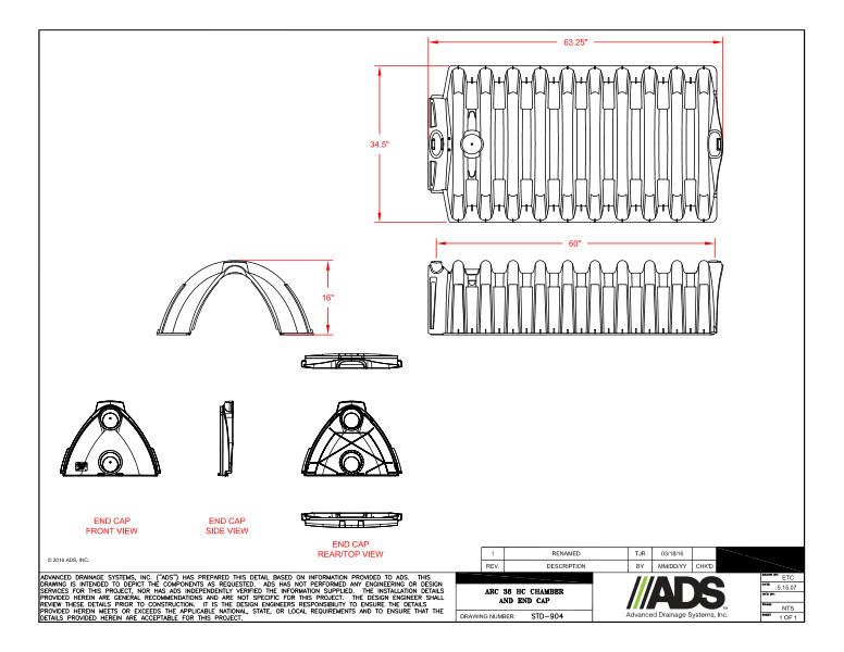 904 Arc 36 HC Chamber and End Cap Detail