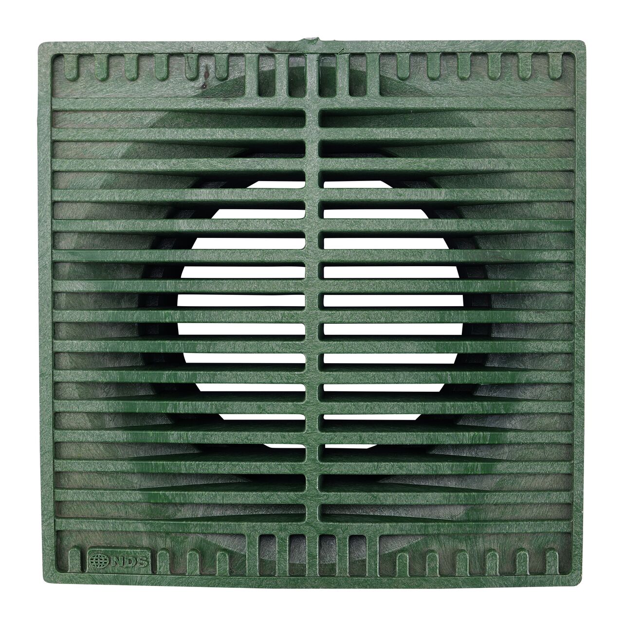 Top Down View of the NDS 9 in. Square Grate (NDS NDS 950*, NDS 950)