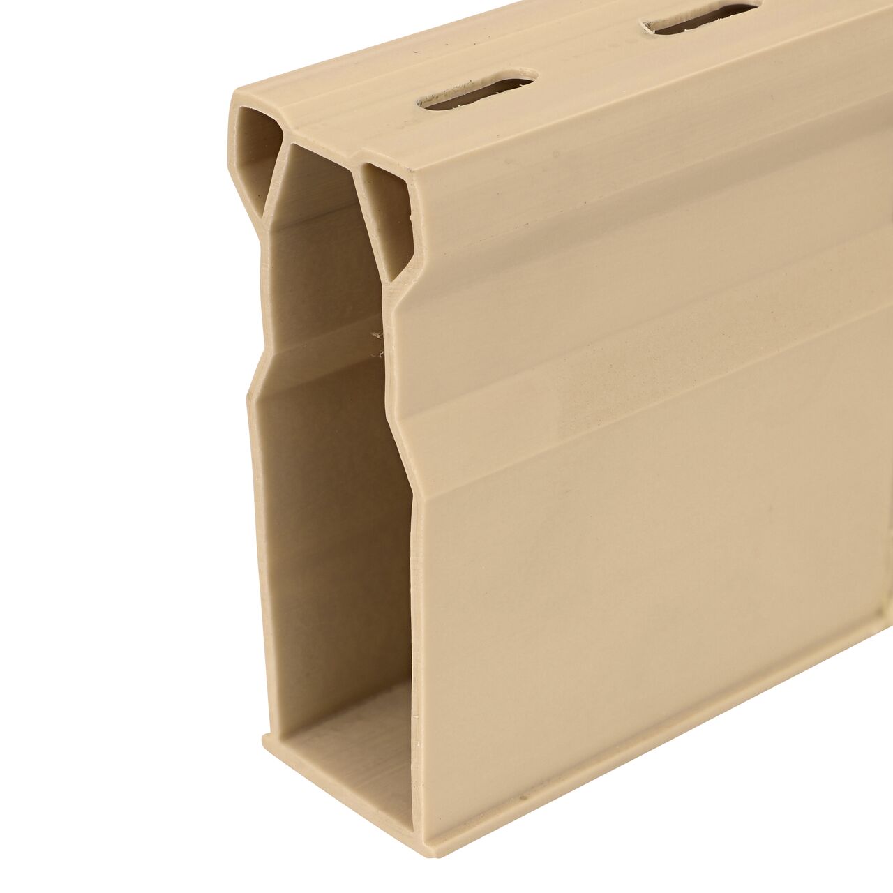 Closeup of the grate design of the Sand Micro Channel Drain 45 degree elbow and inegrated grate (NDS 8302)