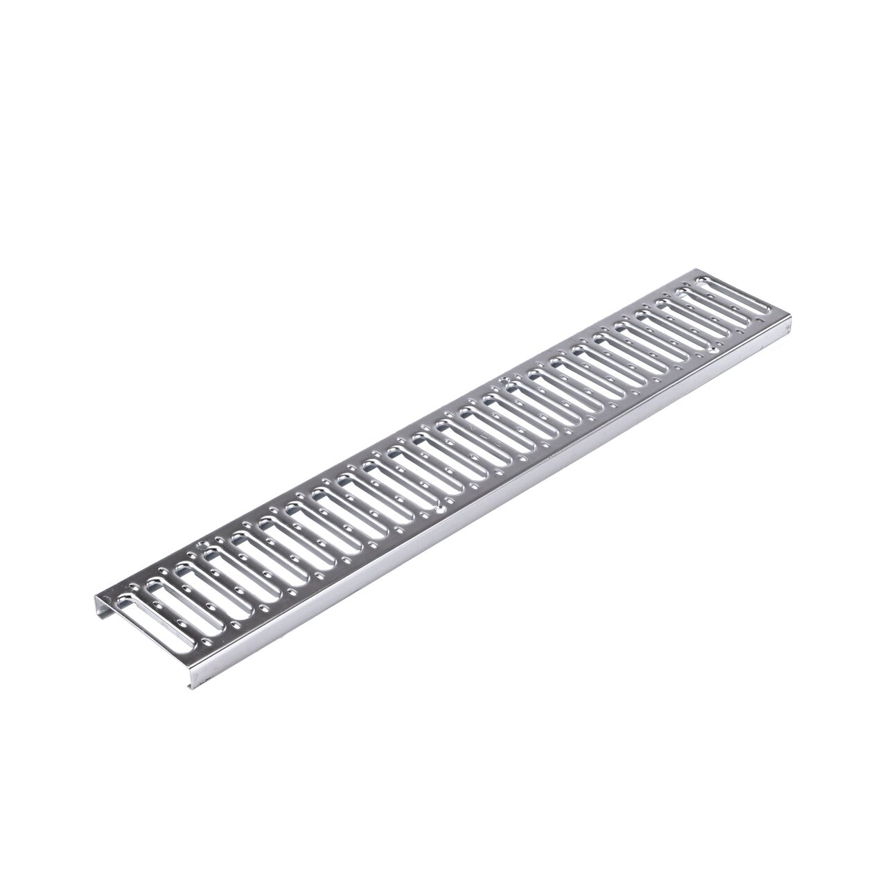 NDS Spee-D® Galvanized Steel Channel Drain Grate (NDS 254) for driveways, concrete patios, pool areas, and walkways fits Spee-D Channel Drain