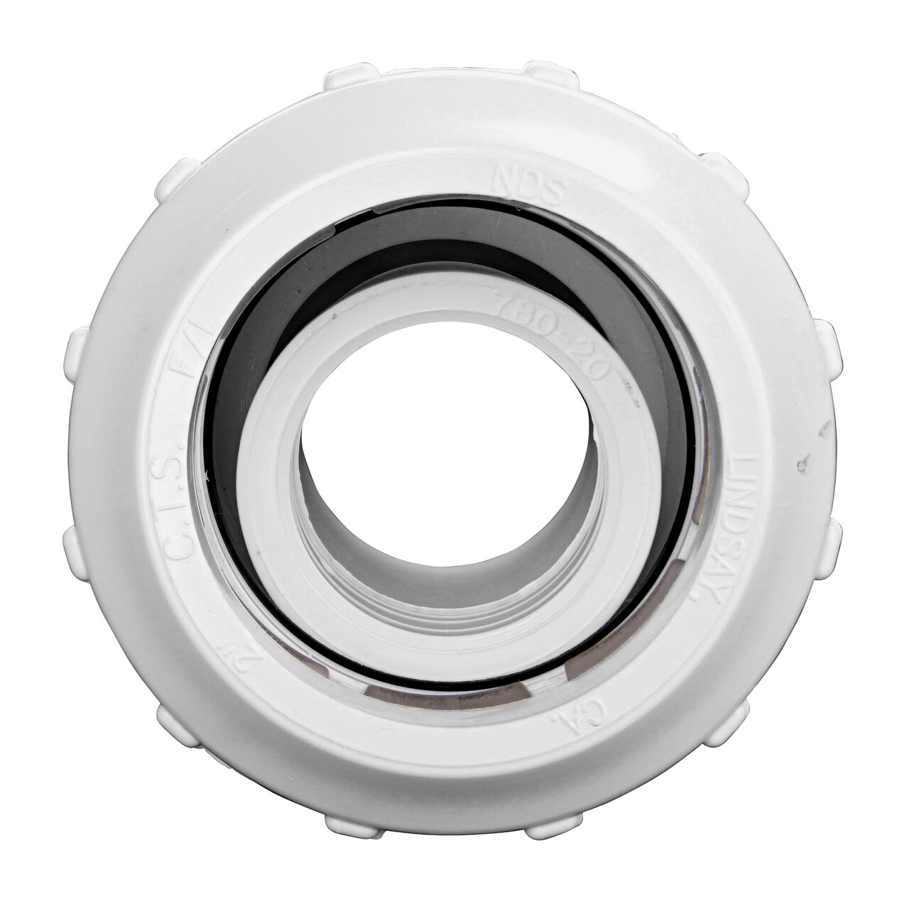 Steel Gripper and EPDM O-Ring provides a leak proof connection on the NDS 2 in. IPS Spigot X SDR-9 CTS Flo-Lock™ Gripper Adapter (NDS 733-20)