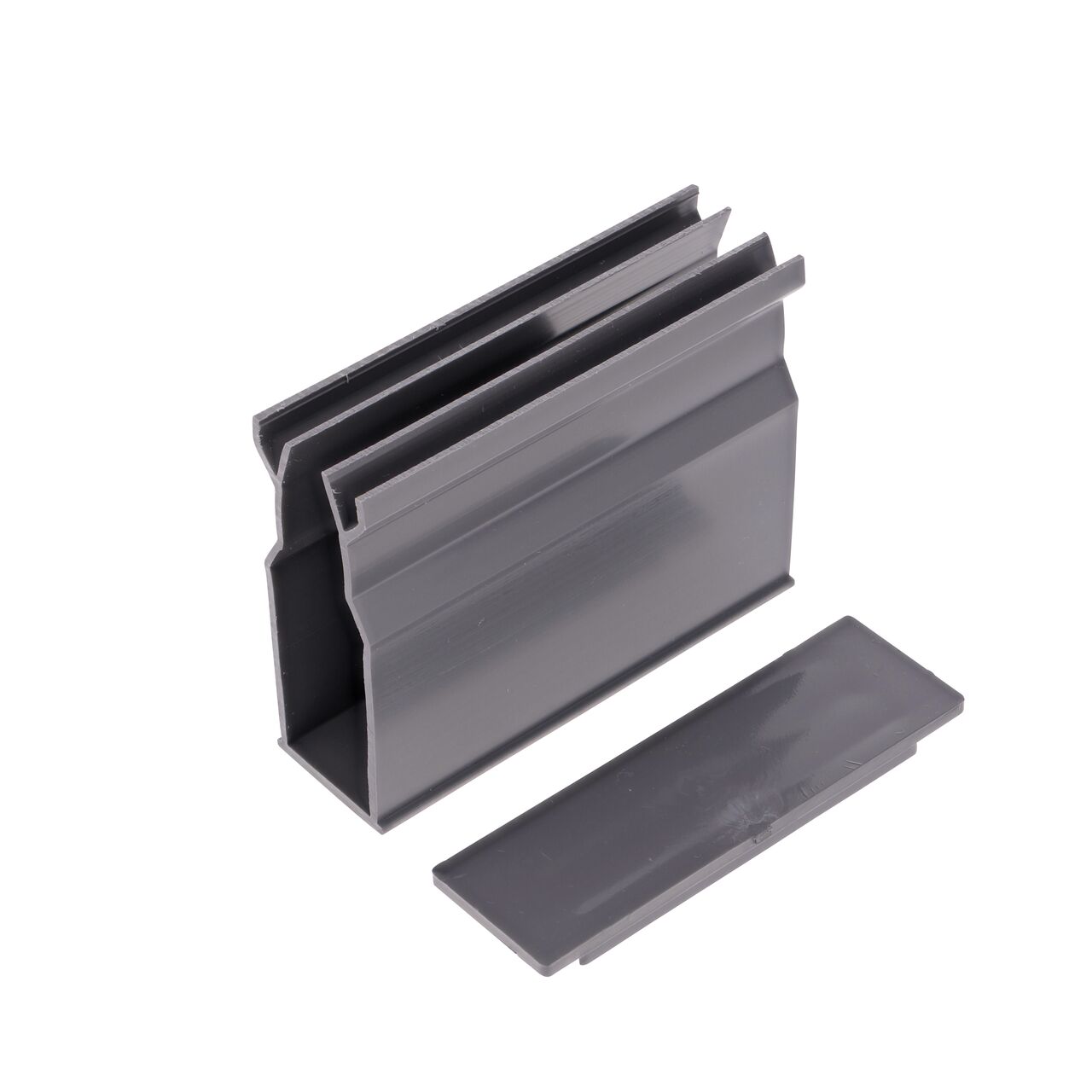 Alternate View of the NDS Gray Micro Channel™ Drain Cleanout (NDS 8653) with the top face down