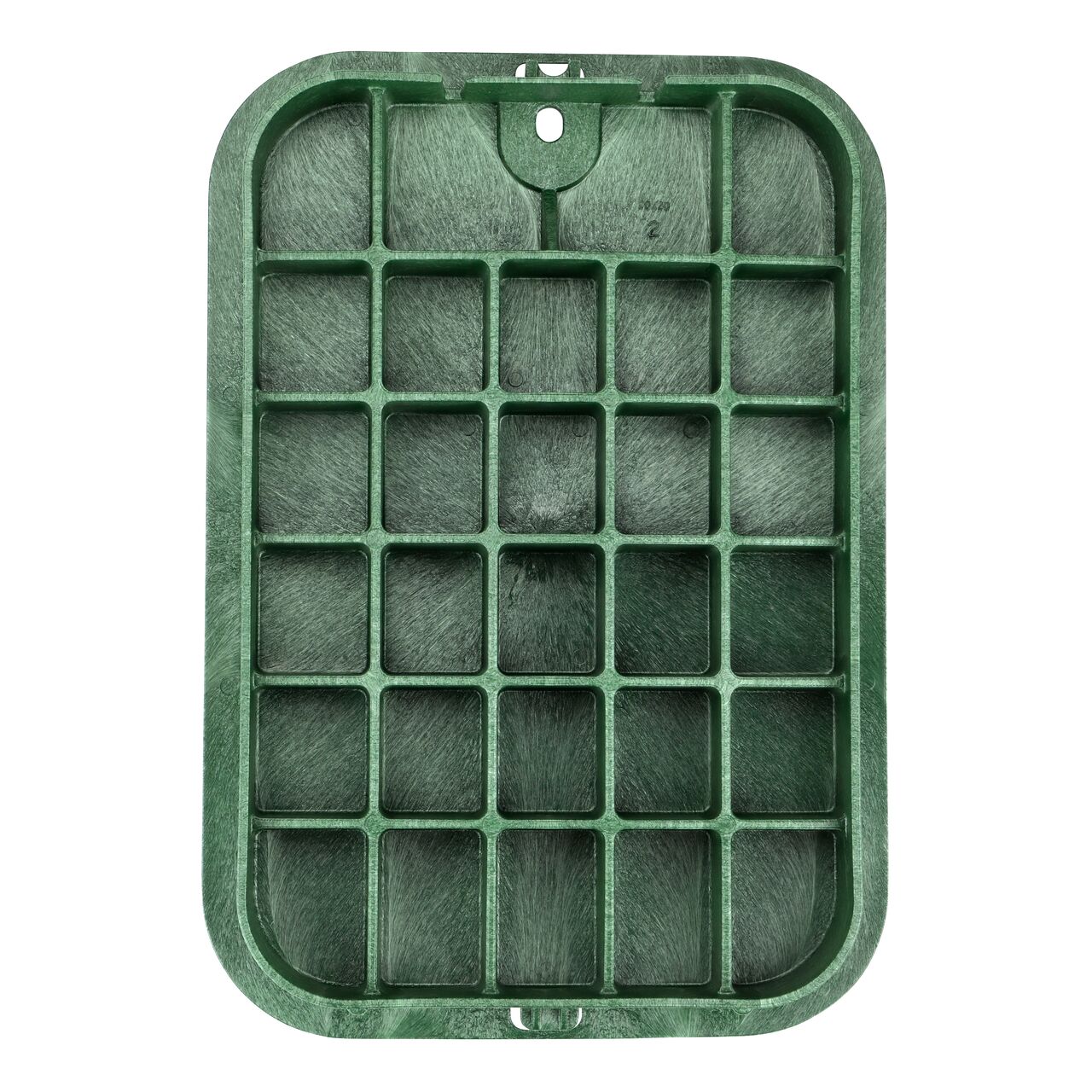 Alternate View of the bottom of 14 in. X 19 in. Rectangular Green ICV Cover with reinforcing ribs (NDS 116TBC)