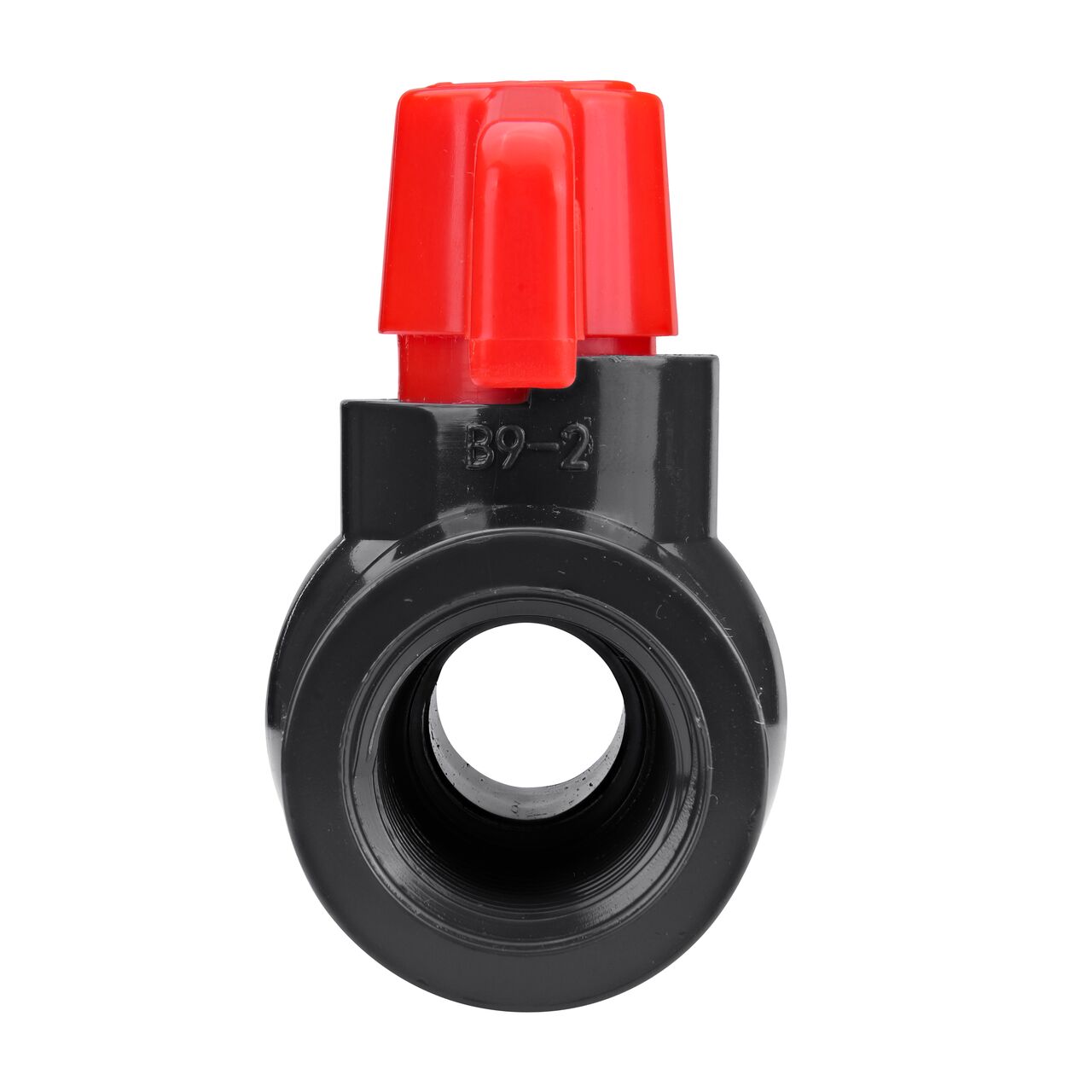 The NDS 1/2 in. PVC IPS Ball Valve is made of durable material and works with most PVC pipe to transport water and prevent backflow of contaminated water in pressurized systems (NDS E1620-05)