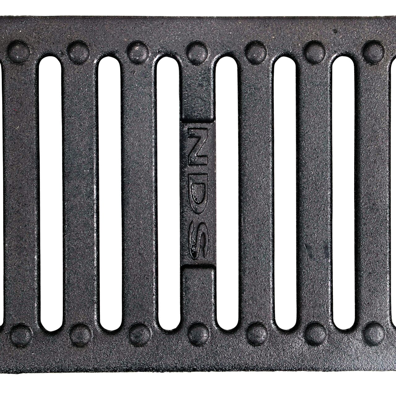 Top Down Closeup View of NDS Dura Slope Ductile Iron Channel Grate (NDS DS-232)