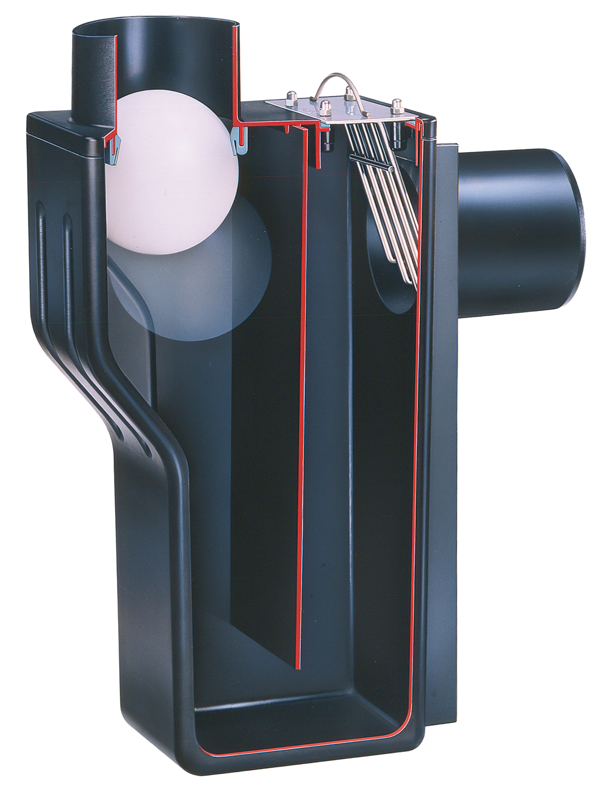 4-Inch Multi-Siphon Overflow Device