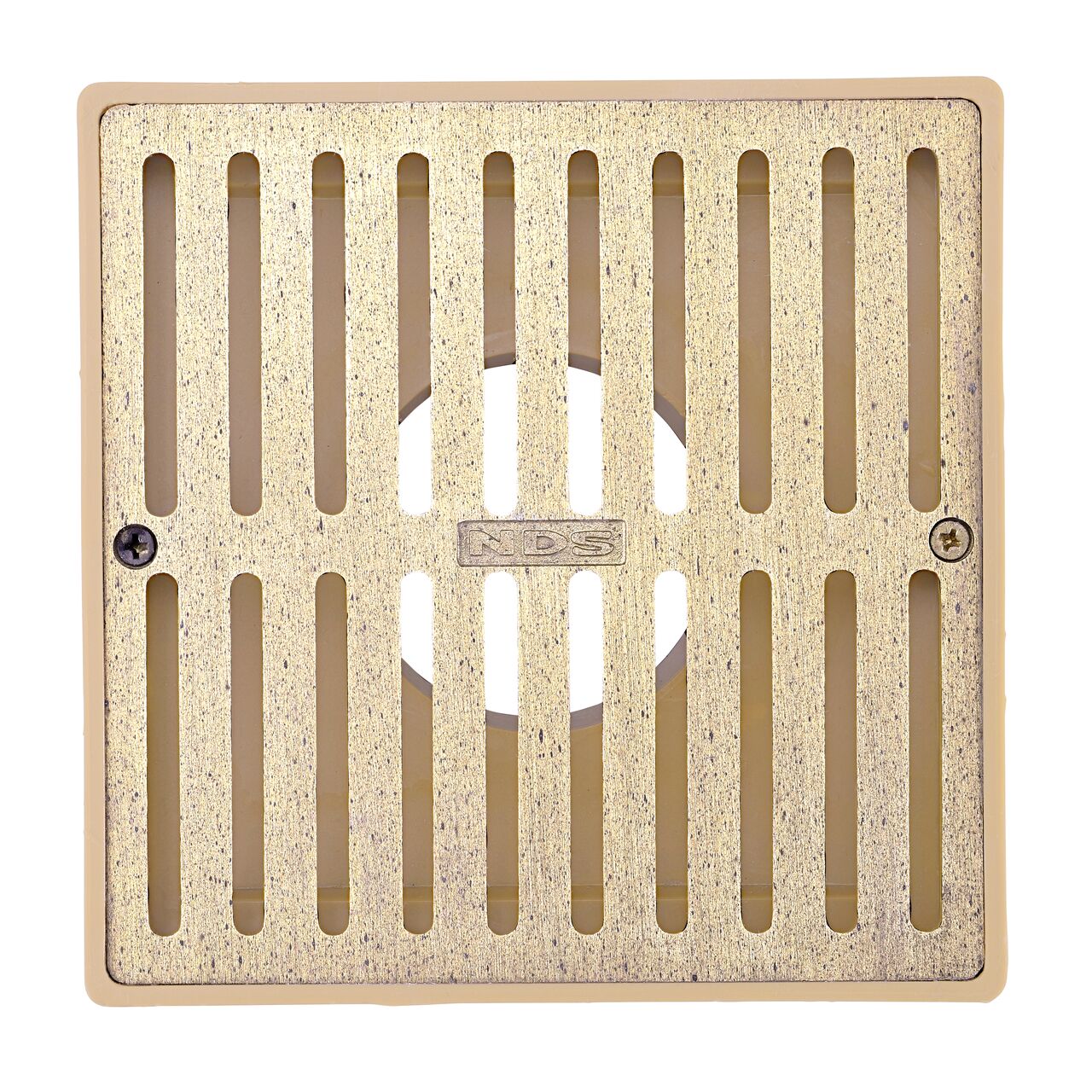 Top Down View of the NDS 6 in. Square Grate (NDS 920B)