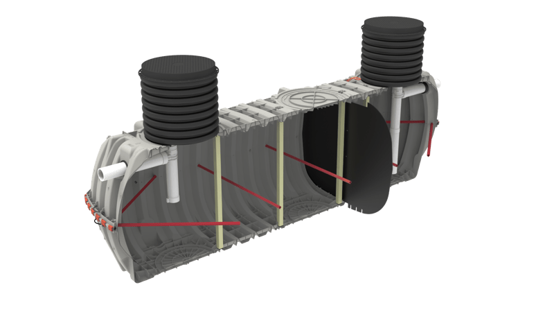 GIT-1530 - ISO Cutaway - Corrugated Baffle