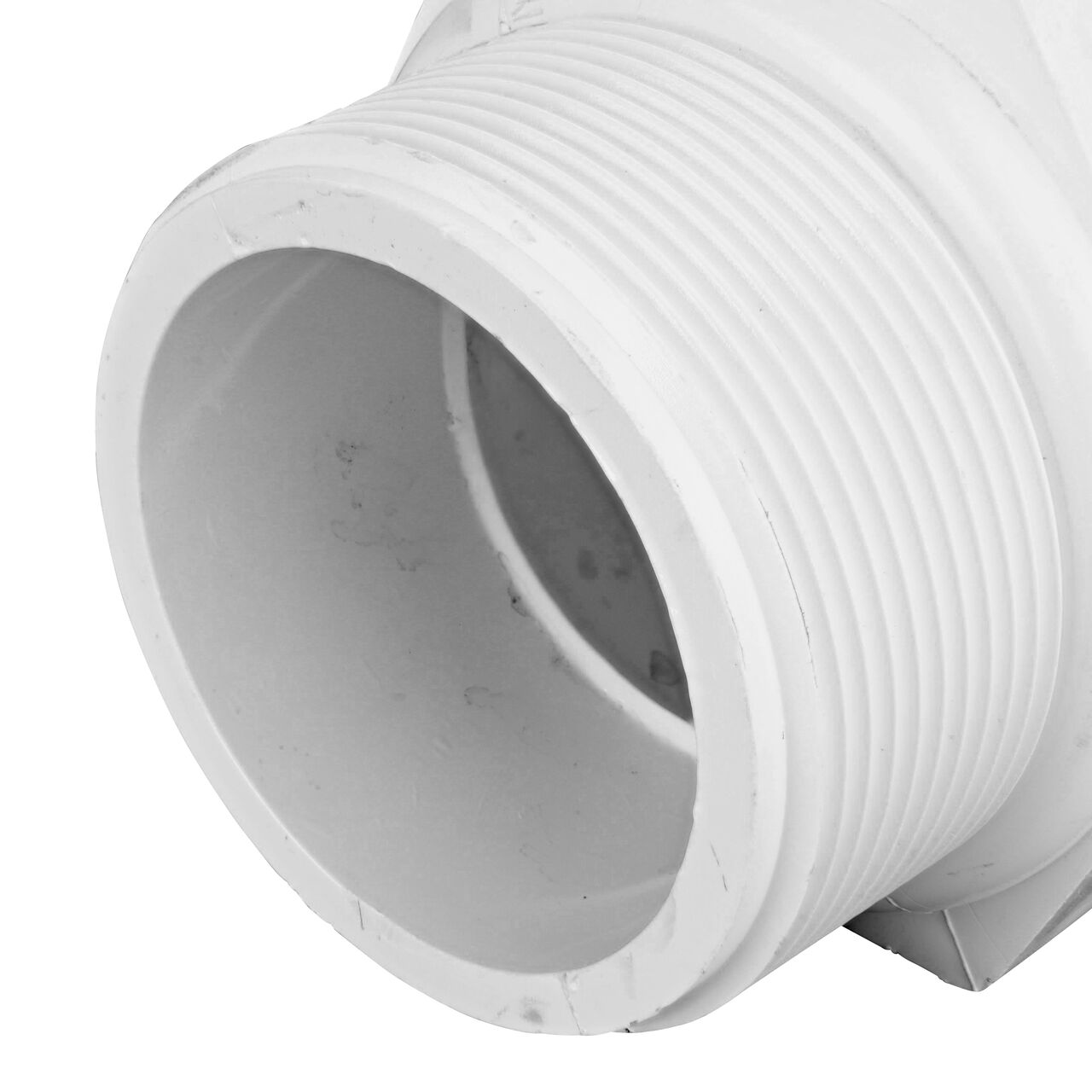 Closeup of the Threaded CTS MPT connection end on the NDS 2 in. Flo-Lock Gripper Adapter with CTS MPT end (NDS 235-20)