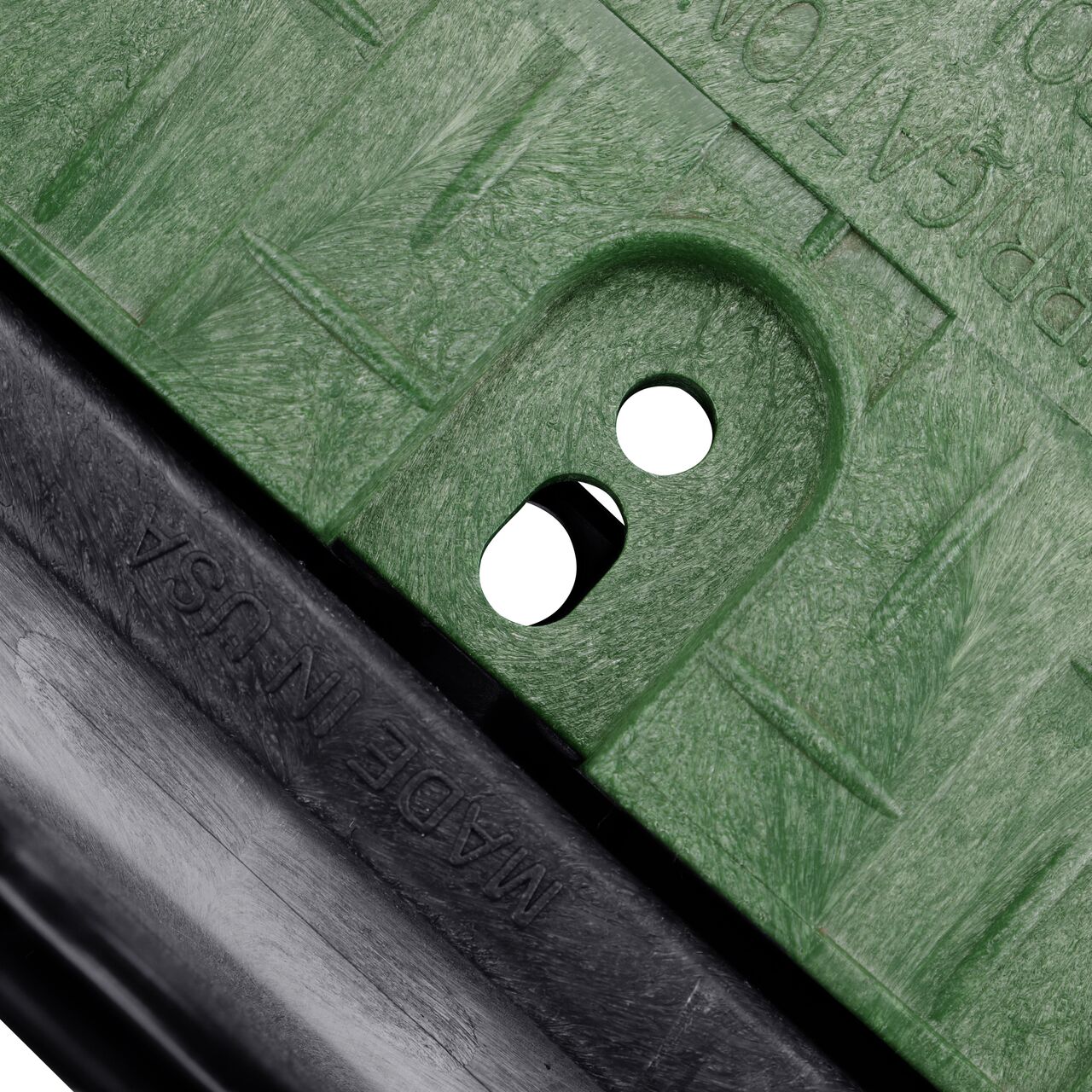 The valve box lid securely in place on the NDS 14 in. X 19 in. Rectangular Standard Series Black Box and drop-in Green Irrigation Control Valve Cover (NDS 113BCD) keeping components protected against the elements, foot traffic, lawn care equipment, and potential vandalism while keeping them out of sight