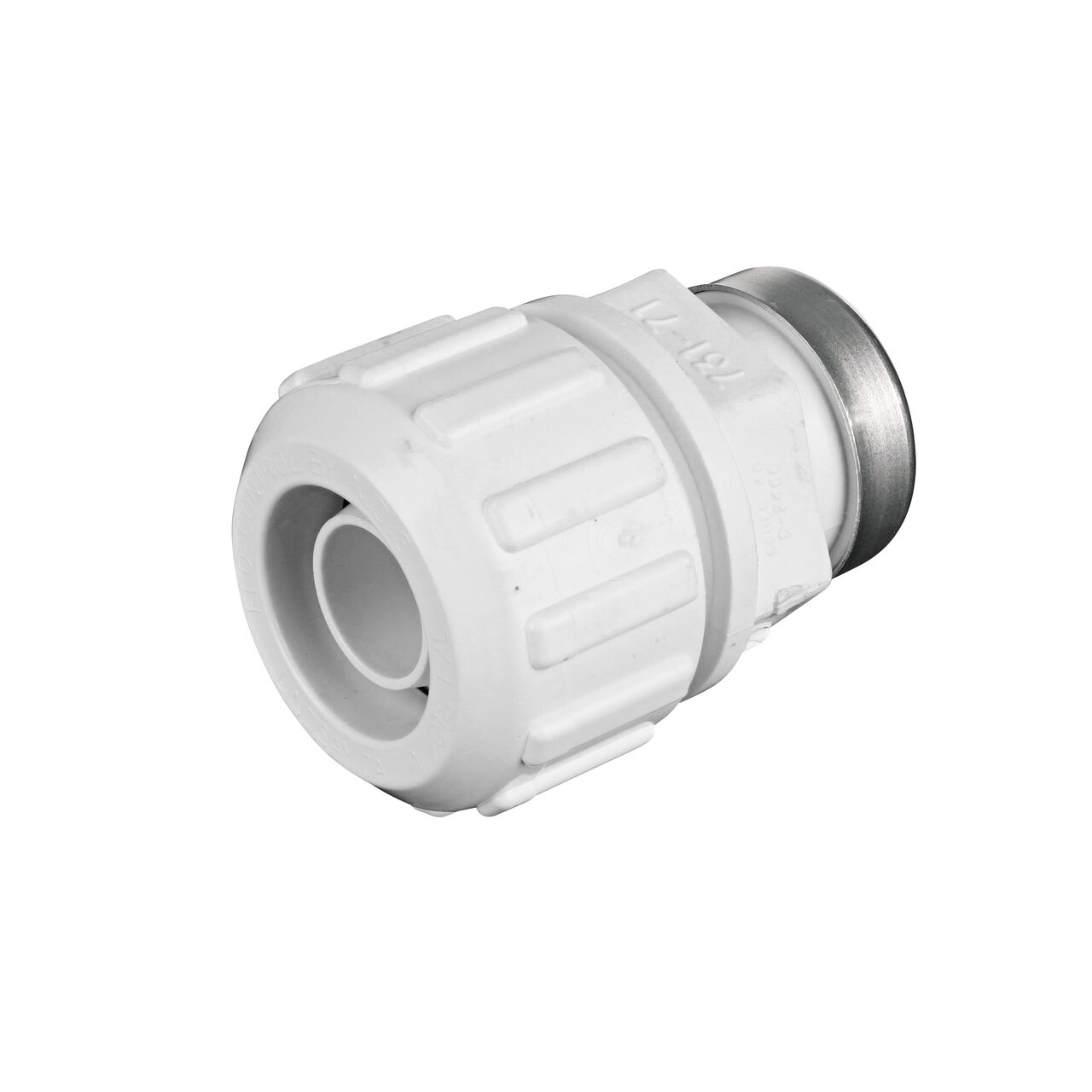 The NDS 3/4 in. SDR-9 CTS X 1 in. FPT Flo-Lock™ Gripper Adapter provides a leak-resistant connection between pipes (NDS 731-71)