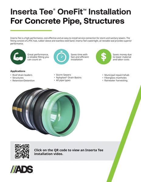 Inserta Tee OneFit into Concrete