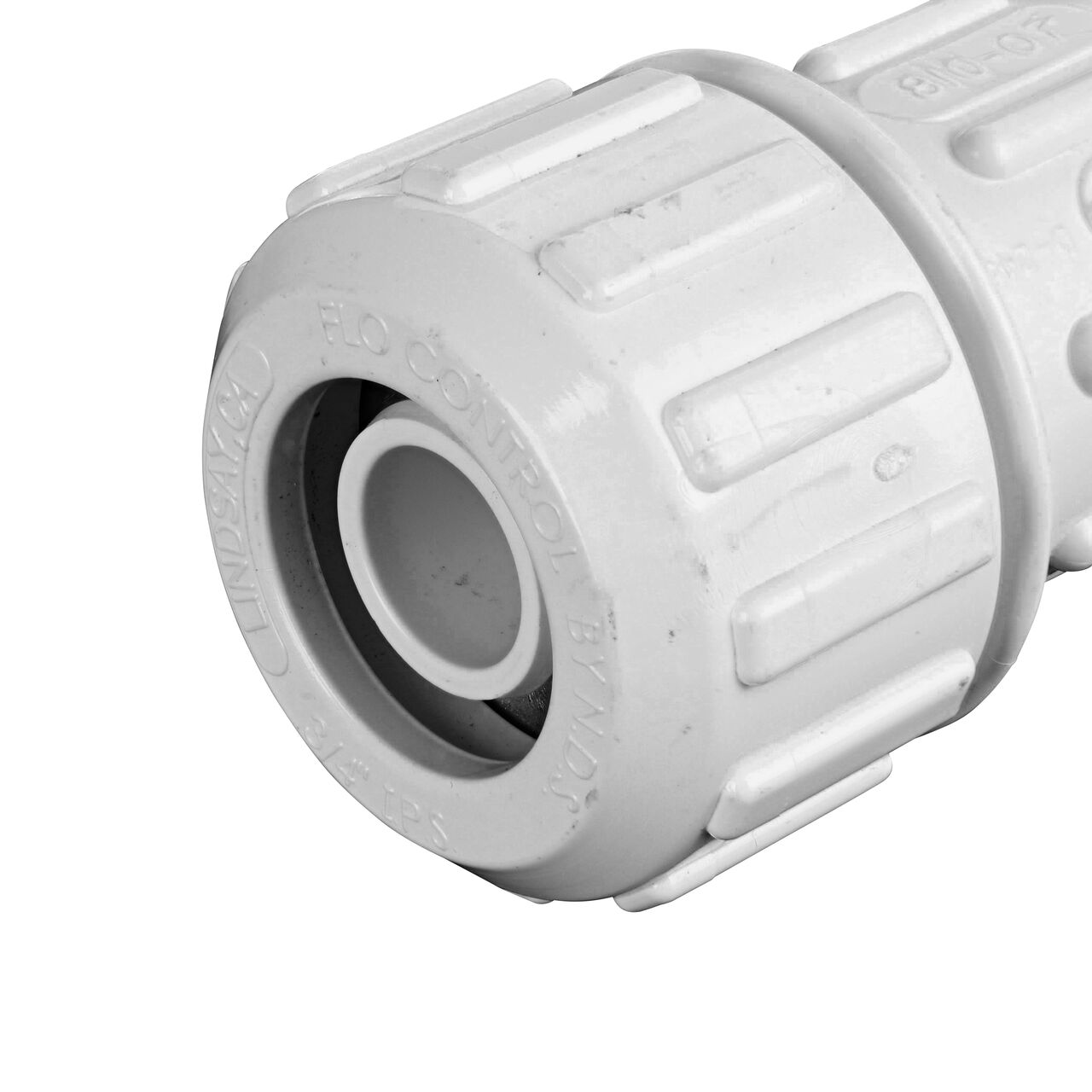Closeup of the inlet side of the NDS 3/4 in. SIDR-7 Flo-Lock™ Gripper Coupling (NDS 810-07)
