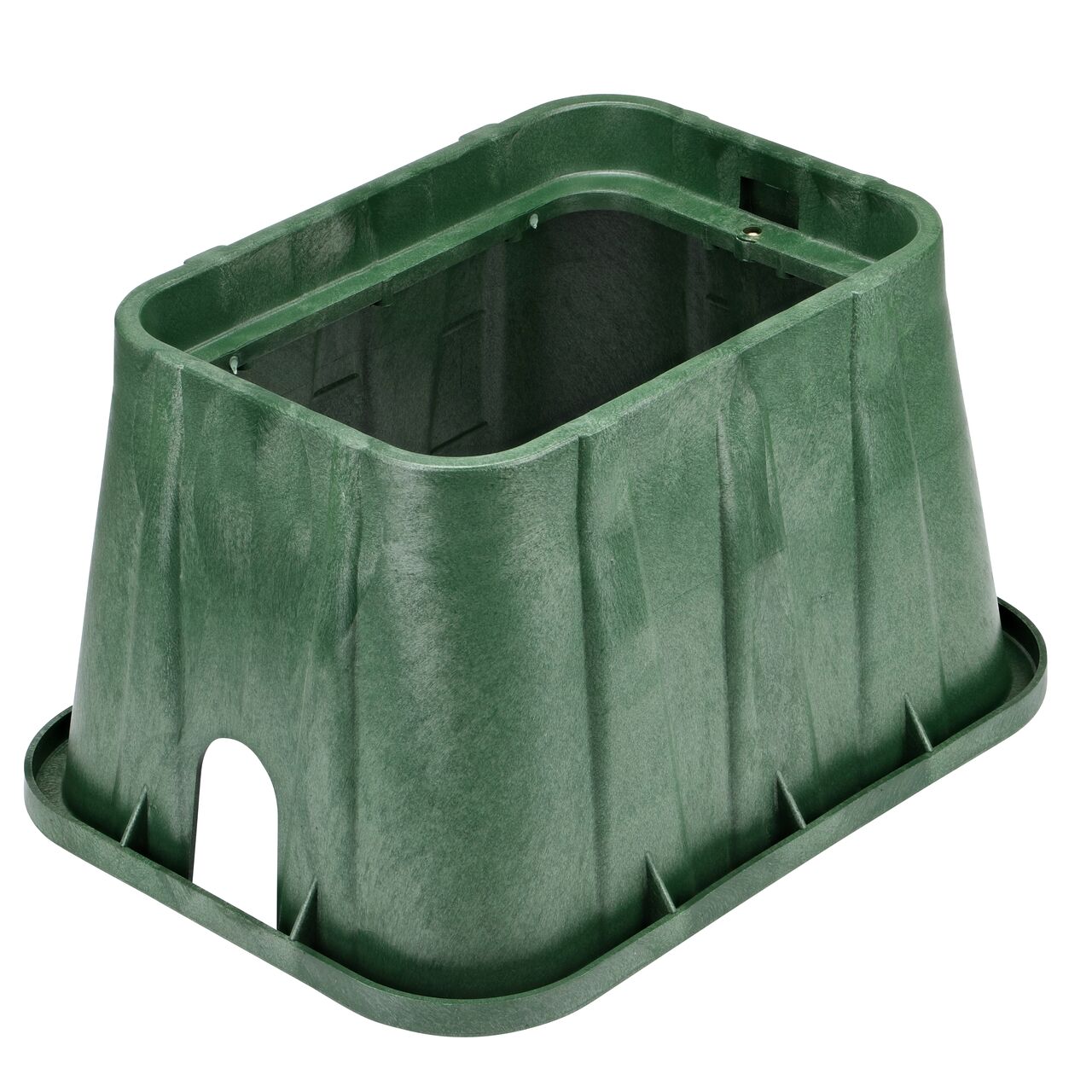 View of the Black 14 in. X 19 in. Rectangular Pro-Spec™ Valve Box which conceals and protects components (NDS 314BC)